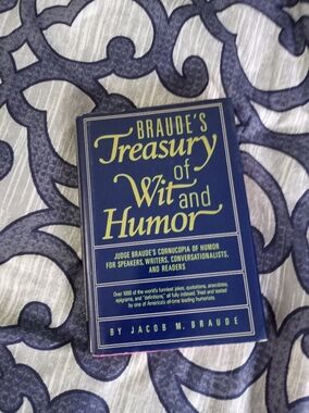 Vintage 1964 BRAUDS TREASURY OF WIT & HUMOR first Edition Hardcover